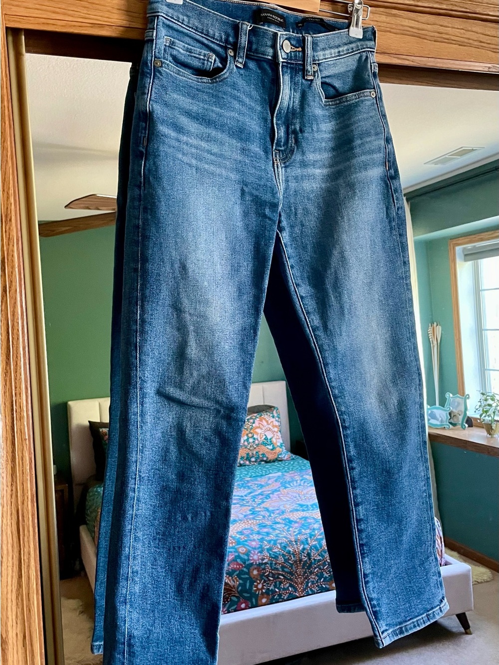 Banana Republic Woman’s Blue Denim Jeans - High-Rise Straight Size 26